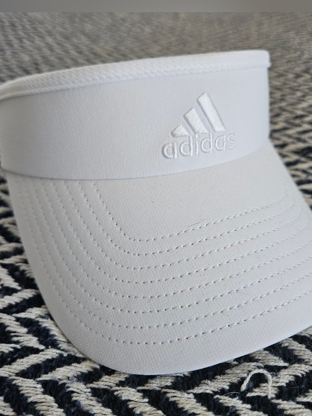 Free w/ Bundled Purchase! Adidas White AEROREADY Sun Visor